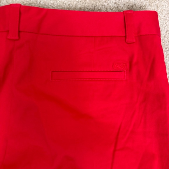 Vineyard Vines Red Tapered Pants Women's Size 12 - Picture 10 of 10